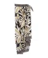 Echo New York Golden Palm Sarong Wrap In Blue