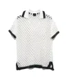 Echo New York Hammock Stitch Polo Top In White
