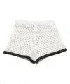 Echo New York Hammock Stitch Shorts In White