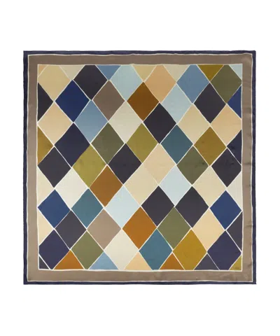 Echo New York Harlequin 35" Silk Square In Gray