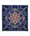 Echo New York Heirloom 35" Silk Square Scarf In Blue