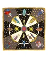 Echo New York In The Cards 35" Silk Square Scarf In Blue