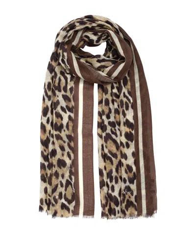 Echo New York Leopard Wrap In Brown