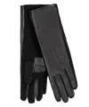 Echo New York Long Leather Glove In Black