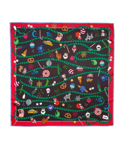 Echo New York Ornament Collection 35" Silk Square In Multi