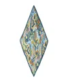 Echo New York Paisley Pleated Diamond In Brown