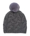 Echo New York Park Cable Beanie In Pink