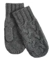 Echo New York Park Cable Mitten In Pink