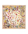 Echo New York Park Stroll 35" Silk Square Scarf In Multi