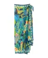 Echo New York Rainforest Sarong Wrap In Orange