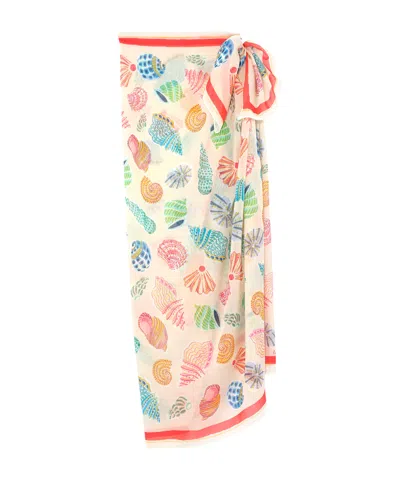 Echo New York Sea Shells Sarong In Multi