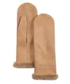 Echo New York Stretch Suede Mitten In Pink