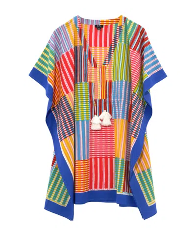 Echo New York Stripe Illusion Butterfly Caftan In Multi