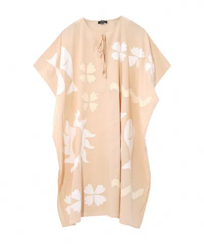 Echo New York Sunup Applique Caftan In White