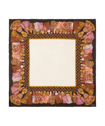 Echo New York Tassel Menagerie Series 23" Bandana In Blue