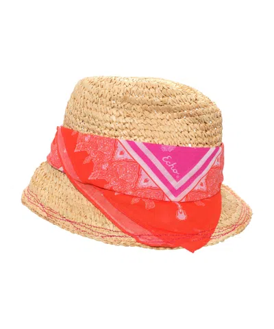 Echo New York The Islander Raffia Straw Hat In Neutral