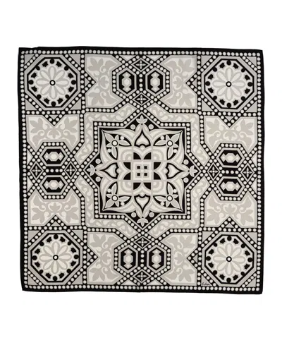 Echo New York The Marquee 35" Silk Square Scarf In Blue