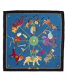 Echo New York The Menagerie 35" Silk Square Scarf In White