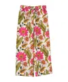 Echo New York Tropical Floral Pants In White