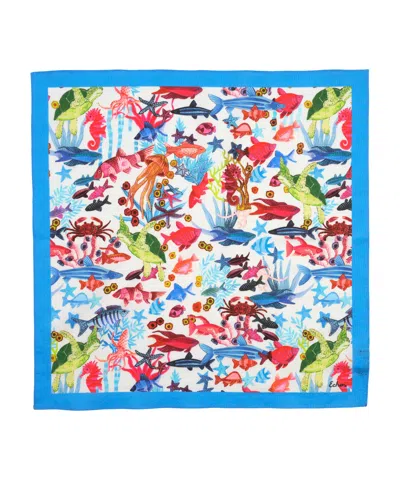 Echo New York Underwater Seas Bandana In White