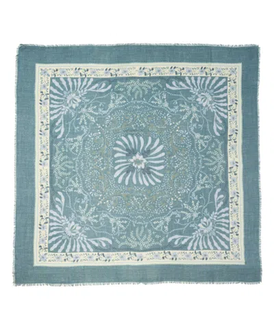 Echo New York Vintage Floral Charm Square Scarf In Brown