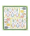 Echo New York What A Racket Silk Bandana In White