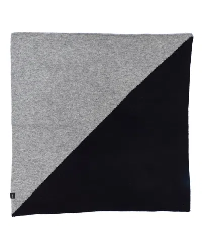 Echo New York Wool–cashmere Colorblock Bandana In Purple
