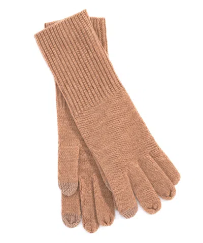 Echo New York Wool–cashmere Touch Gloves In Brown