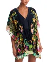 Echo Oasis Butterfly Caftan In Black