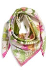 Echo Oasis Silk Square Scarf In Cream