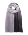 Echo Ombre Sequin Scarf In Gray