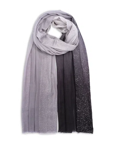 Echo Ombre Sequin Scarf In Gray