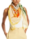 Echo Orangerie Cotton & Silk Square Scarf In Yellow/multi