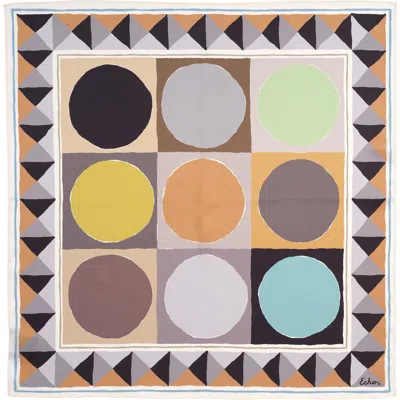 Echo Painted Dots Silk Bandana In Multi