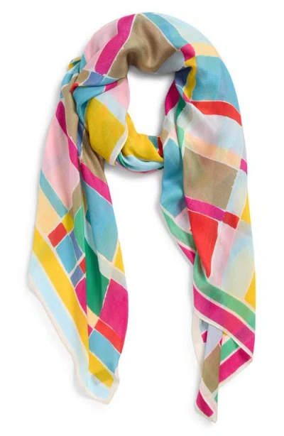 Echo Painted Plaid Wrap In Multi