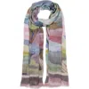 Echo Painterly Landscape Wrap In Multi