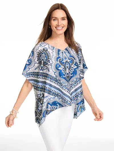 Echo Paisley Topper - Vista Blue - L/xl Talbots