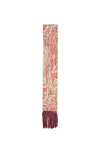 Echo Paisley Tubular Fringe Scarf In Multi