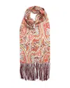 Echo Paisley Tubular Silk Scarf In Multi