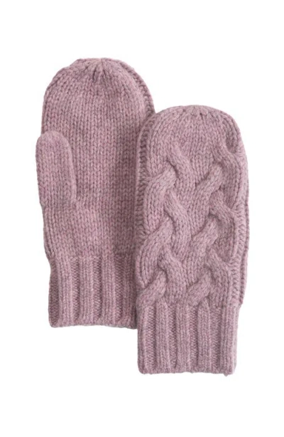 Echo Park Cable Mitten In Pink