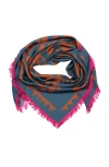Echo Park Paisley Oversized Silk Square In Multi