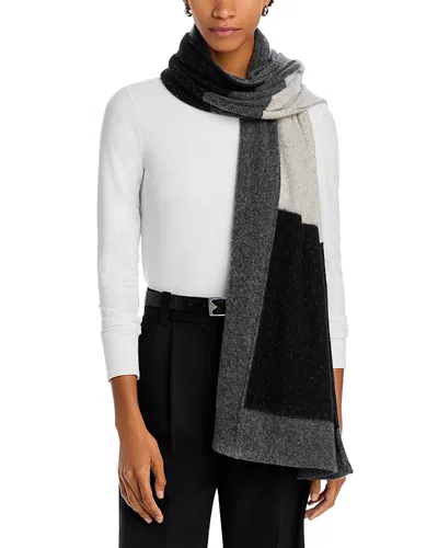Echo Patched Scarf In Gray Heather