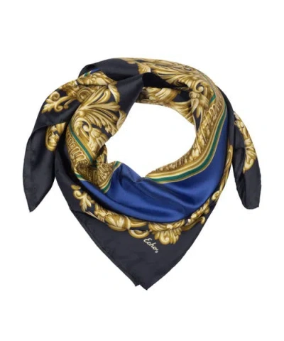 Echo Picture Frame Silk Square In Navy