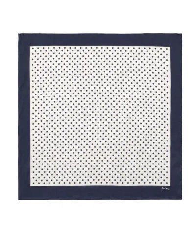 Echo Pin Dot Silk Scarf In Gray