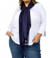 Echo Pleated Radiance Wrap In Navy