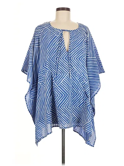 Pre-owned Echo Poncho In Blue