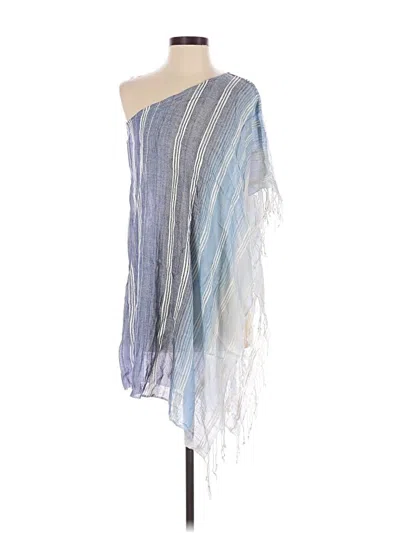 Pre-owned Echo Poncho In Blue