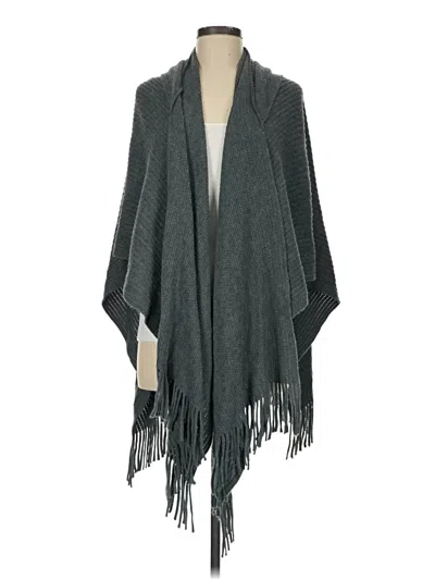 Pre-owned Echo Poncho In Gray