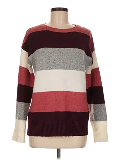 Pre-owned Echo Pullover Sweater In Burgundy