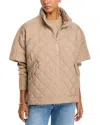 Echo Quilted Poncho In Camel